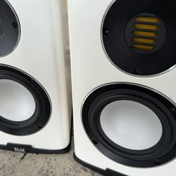 Elac carina speakers white pair Like Klipsch Kef Or Sony Amplifier And Subwoofer