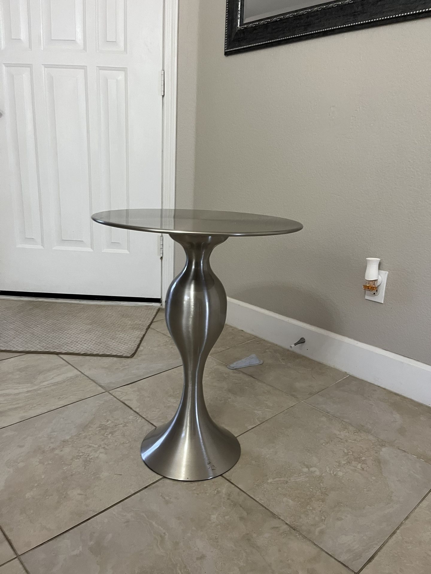 silver side / end table / home accent