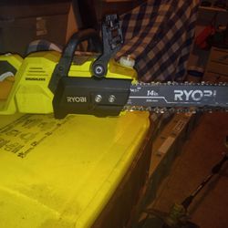 Ryobi 40V HP Brushless 14 in. Battery Chainsaw/Pole Saw with 4.0 Ah Battery