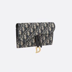 DIOR Saddle Long Wallet with Chain