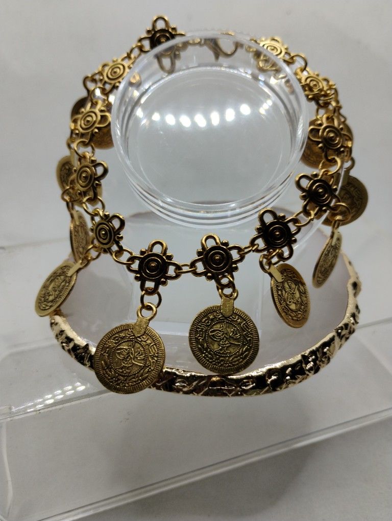 Vintage Style Coin Anklet