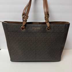 Michael Kors Large Commuter Tote Brown MK Laptop Bag