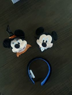 Disney Halloween Mickey & Minnie Ear Headband Set