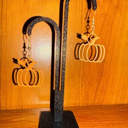 3D Printed Autumn/Fall Pumpkin Earrings