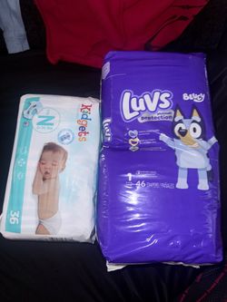 Newborn & Size 1 Diaper Bundle – 82 Diapers Total – NEW