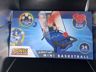 Sonic the hedgehog light up mini basketball game