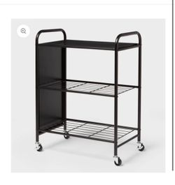 Target Brightroom microwave storage cart wheels