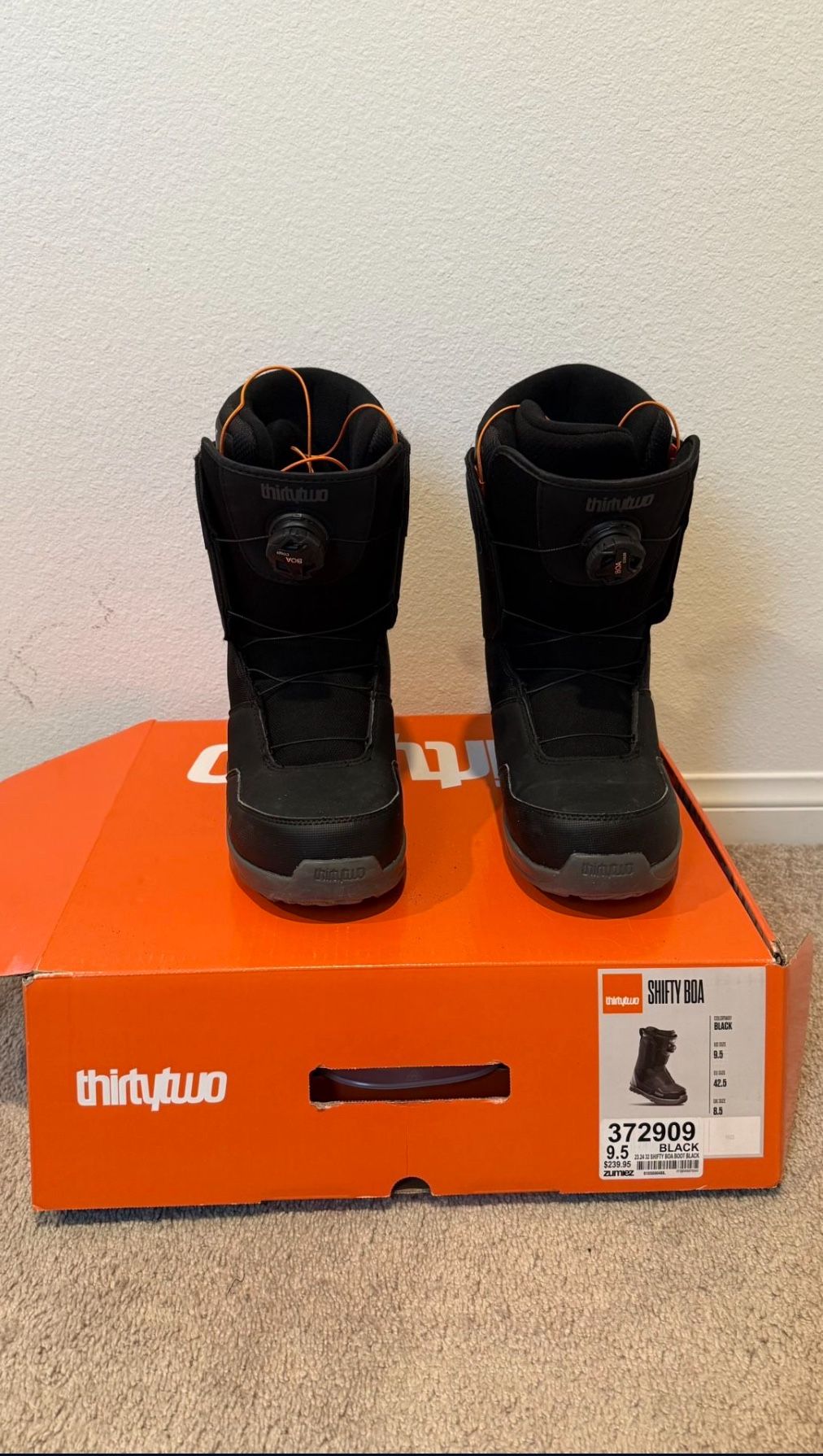 Snowboard boots mens size 9.5
