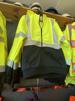 High Visibility Zip Up Hoodie