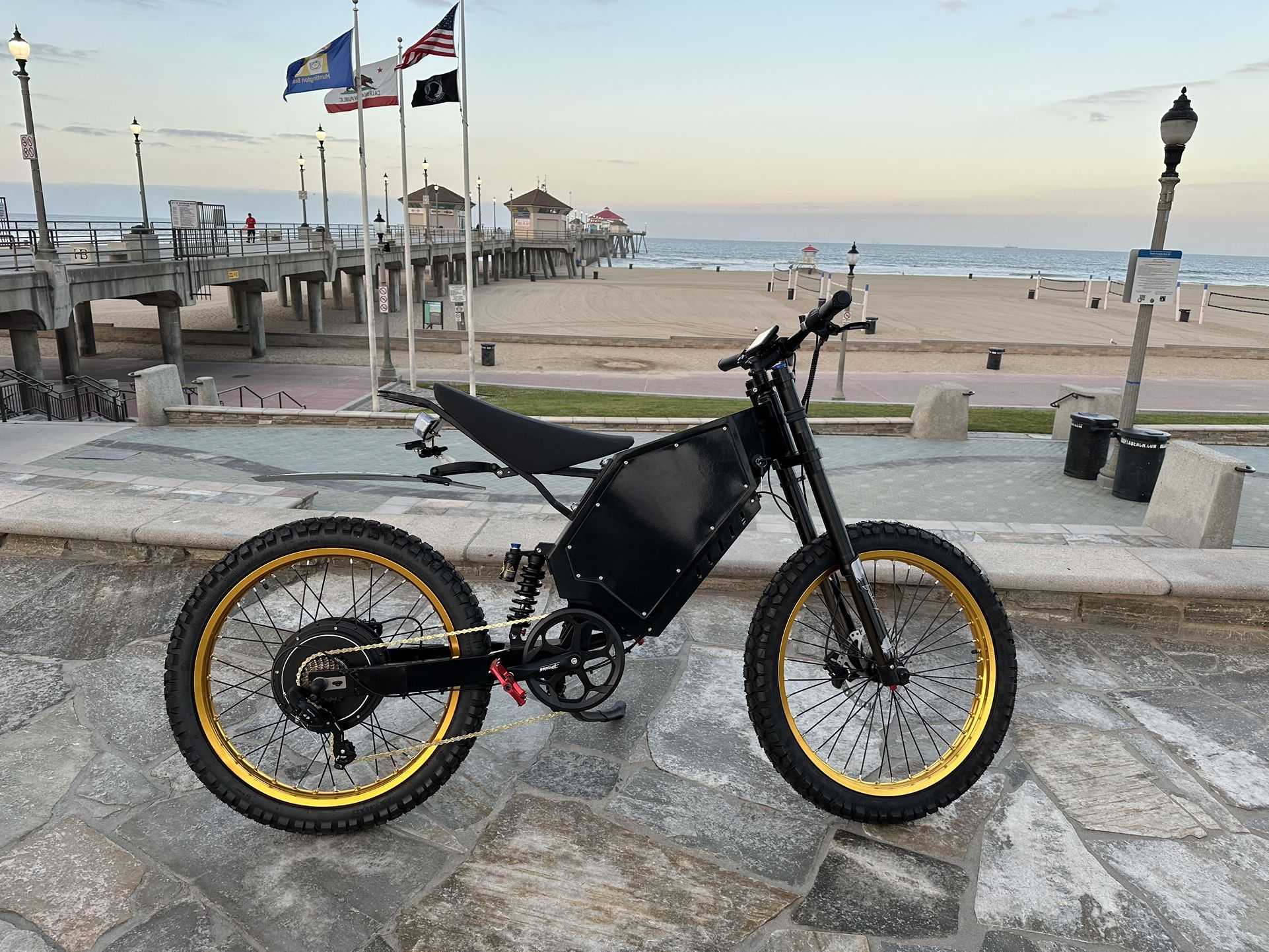 Stealth bomber electric Bike Top speed 50mph