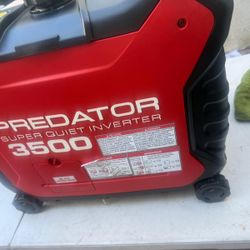 Generador predator 3500 inverter used condition 195 hours no battery as Is