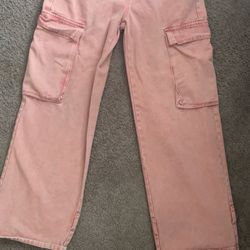 Baggy cargo pink jeans