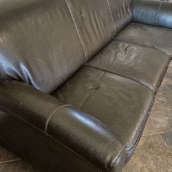 Soft LEATER COUCH  75.00