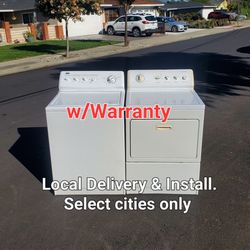 Clean Good Working Kenmore Washer & Electric 220v Dryer Set.  Local Delivery With Warranty 
