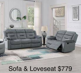 Recliner sofa set