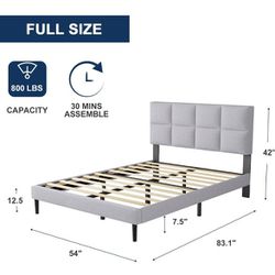 White Full Size Bed Frame
