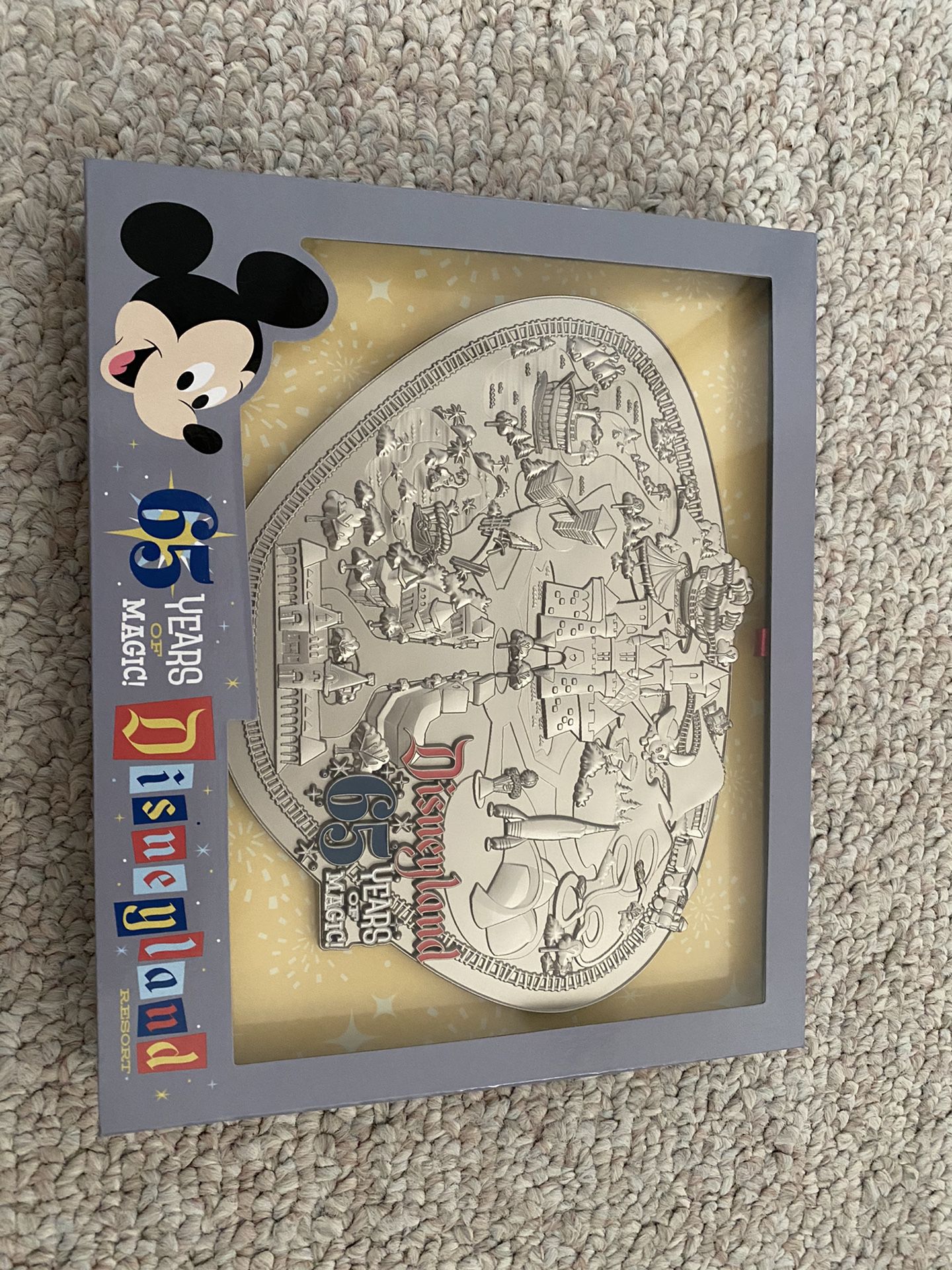 Disney 65th anniversary park map jumbo pin
