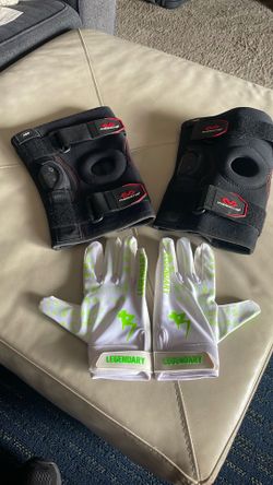 McDavid Advance Hinged Knee Braces and Battle Sport Gloves