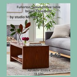 New Threshold Studio Mc Gee Brown Coffee Table 