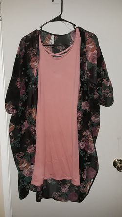 2x dress and cardigan