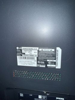 75" LG QNED Smart TV - Broken Screen / For Parts ONLY