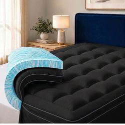 KING Dual Layer Mattress Topper-2” Gel Memory Foam + 1” Pillowtop Mattress Pad = 3” Mattress Topper $80 Firm