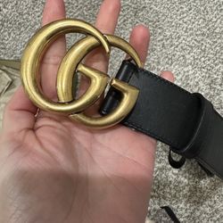 Gucci Belt- GG Marmot Wide Belt