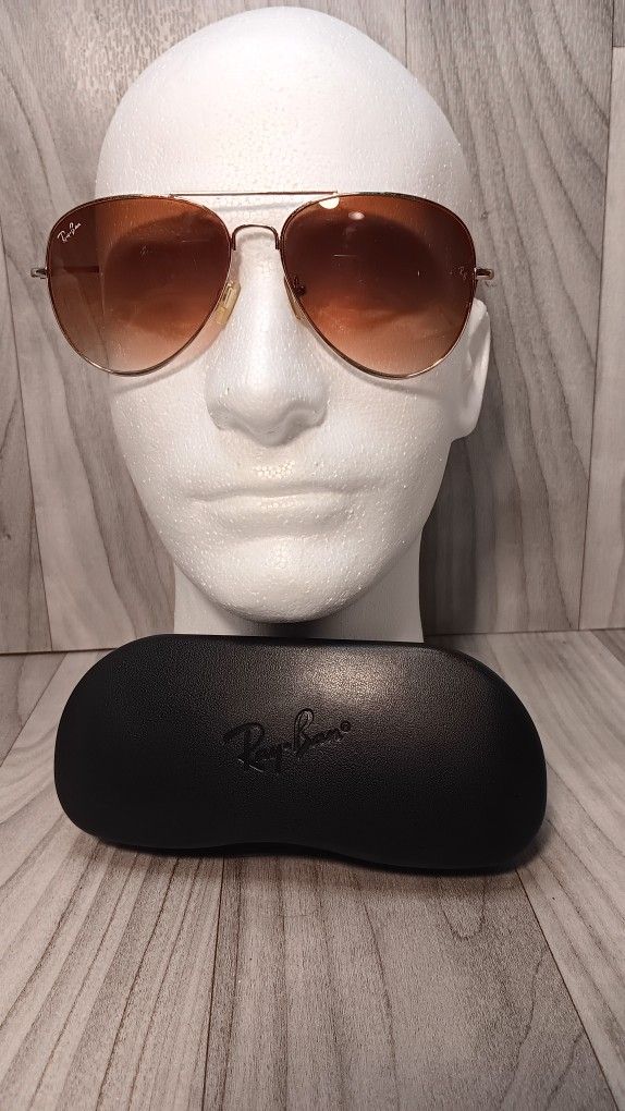 Ray-Ban RB3025 Aviator Gradient Men's Sunglasses With Case