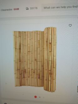5 Rolls-Vigoro 4 ft h  x 6ft w  Natural Bamboo garden Fence