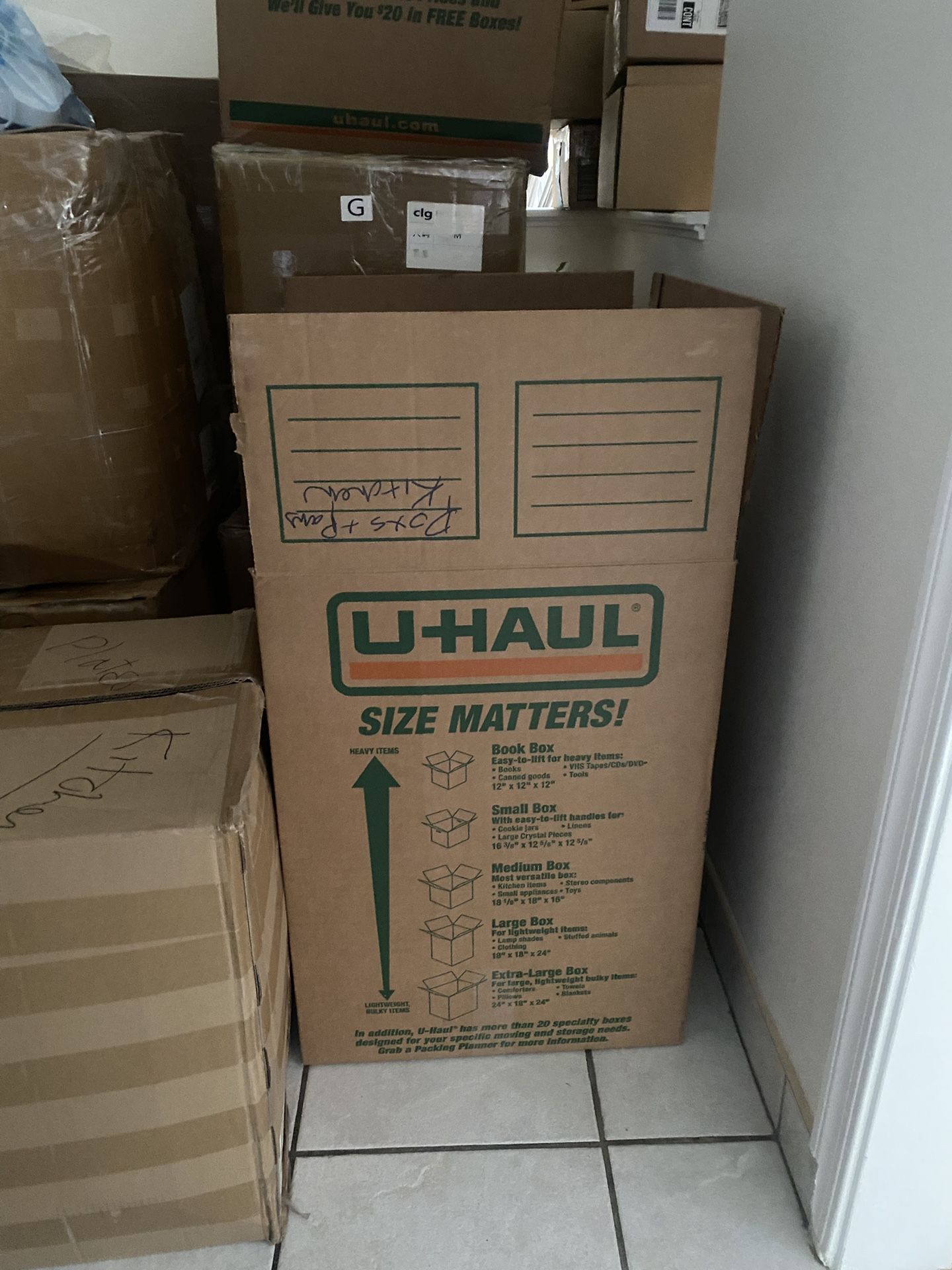 Moving boxes