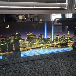 NYC skyline 911 Memorial Sept 11  Motion Wall Art. 