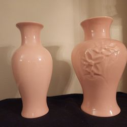 Coral Pink Vases