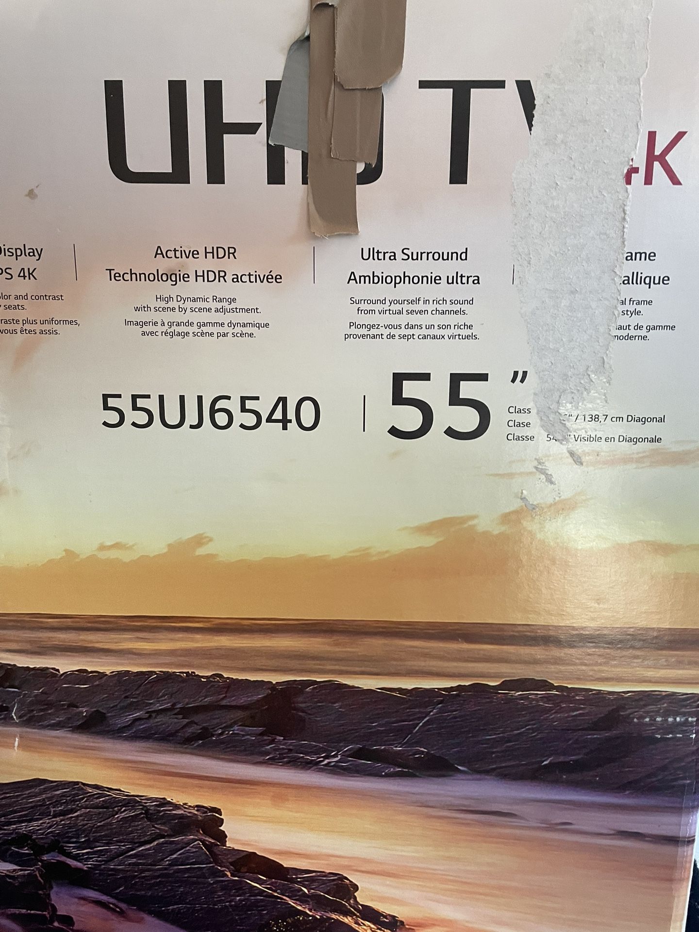 LG TV 55” Open Box New