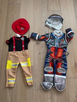 Kids Halloween Dress Up Costume Astronaut Fireman