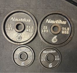Nautilus Cast Iron Weight Plates Set 60 LBS