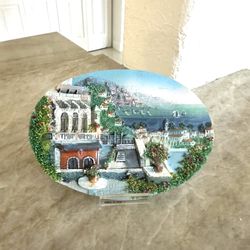 Decorative Art Plate - town in Italy