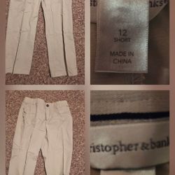 (2) Pairs Womens Dress PANTS 10 SHORT AND 12 SHORT $8 EACH PAIR. 