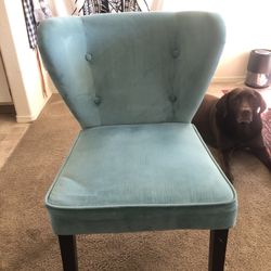 Blue Rounded Chair 