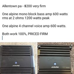 Alpine Amps For Bass And Voice