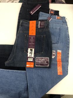 4PCS Women’s Gloria Vanderbilt Jeans Size 16 