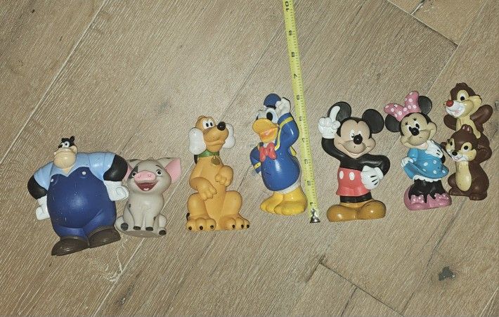 Vintage Disney Pastic toys
