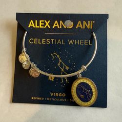 Brand new Alex and Ani Celestial Wheel Virgo bracelet bangle