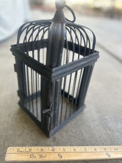 Two Metal Birdhouses