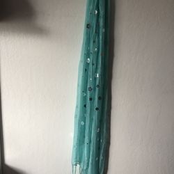 Shiny Turquoise Scarf 
