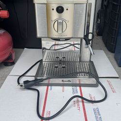 Breville ESP8XL Cafe Roma Stainless Espresso Maker 9x9x12 Silver Used