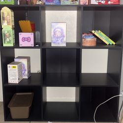 Black Cube Shelf Organizer 