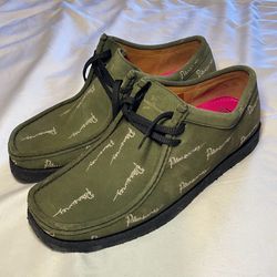MAKE AN OFFER! MENS size 11 Padmore & Barnes x PLEASURES P204 shoes in an olive brushed suede