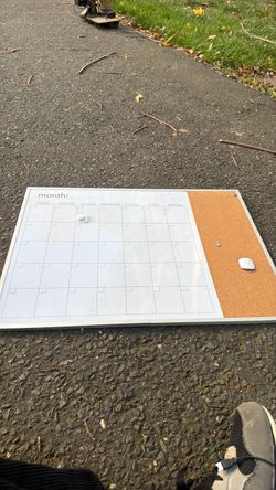 White board for the weeks plans!