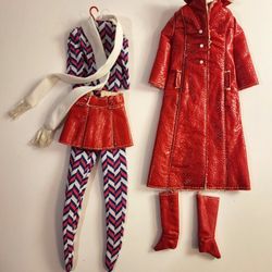 Vintage Barbie 1970 FRANCIE Doll Long On Leather #1769 8-Pc Outfit MINT