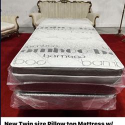 Twin Size Pillow top mattress NEW! 